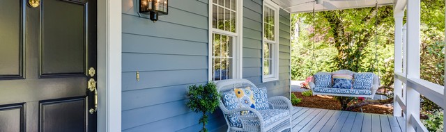 Property Gold Coast blue porch bench